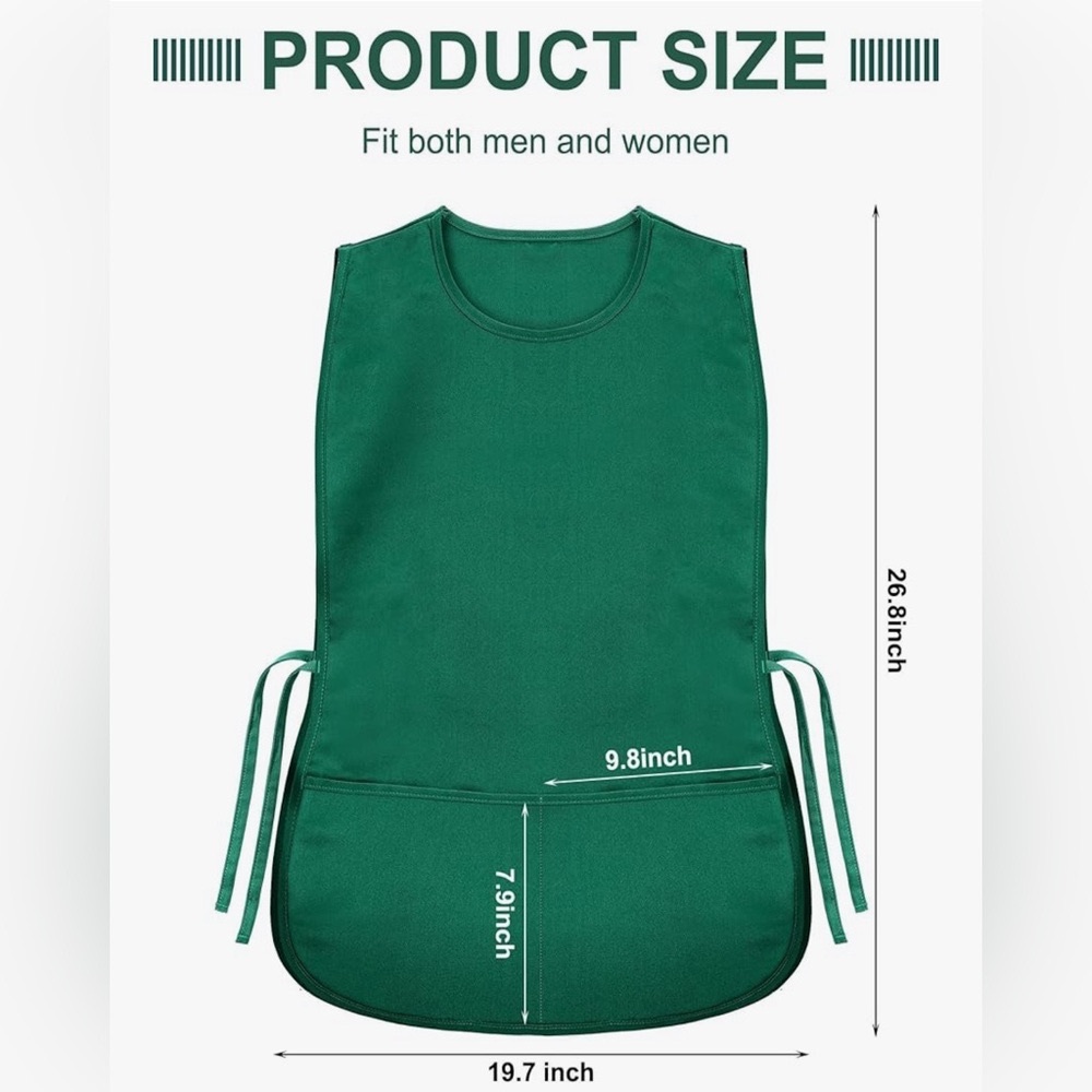 Green Golf Caddy Bib Set of Two. Golfer Halloween Costume.